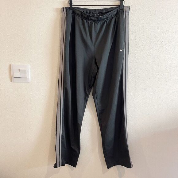 Nike Pants Men XXL Gray Track Comfort Y2K Baggy Striped Stretch Athletic - Picture 1 of 10